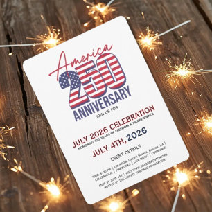 Invitation à la fête du 250e anniversaire des État