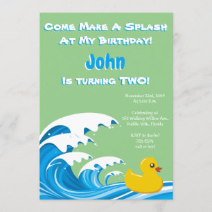Invitation à la fête du 2e anniversaire de Splashi