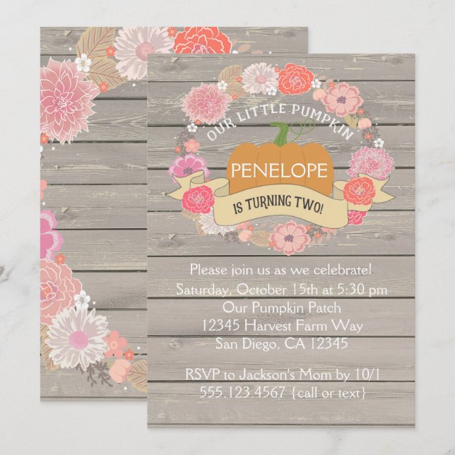 Invitation à la fête du 2e anniversaire du Citroui (Devant / Derrière)