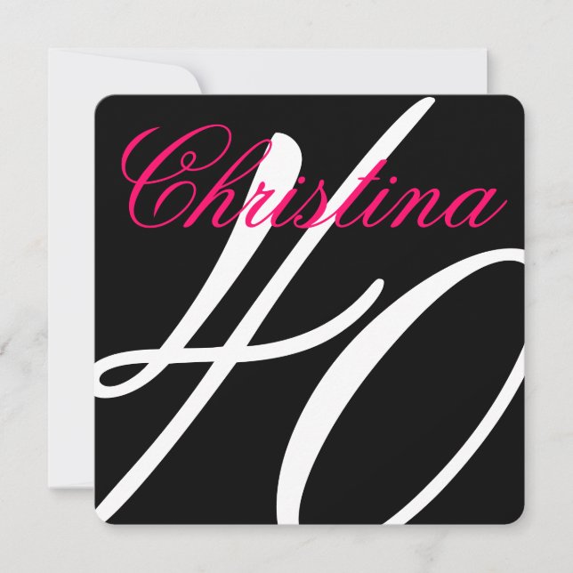 Invitation à la fête du 40e anniversaire (Devant)