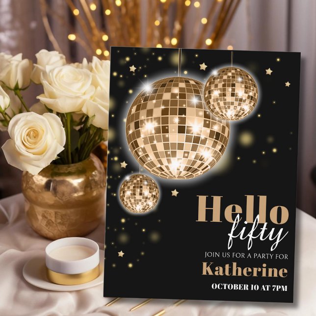 Invitation à la fête du 50e anniversaire de la fem (Créateur téléchargé)