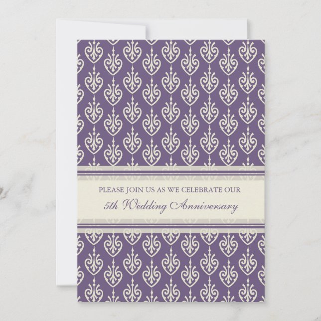 Invitation à la fête du 5e anniversaire de Plum Cr (Devant)