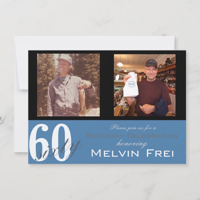 Invitation à la fête du 60e anniversaire (Devant)