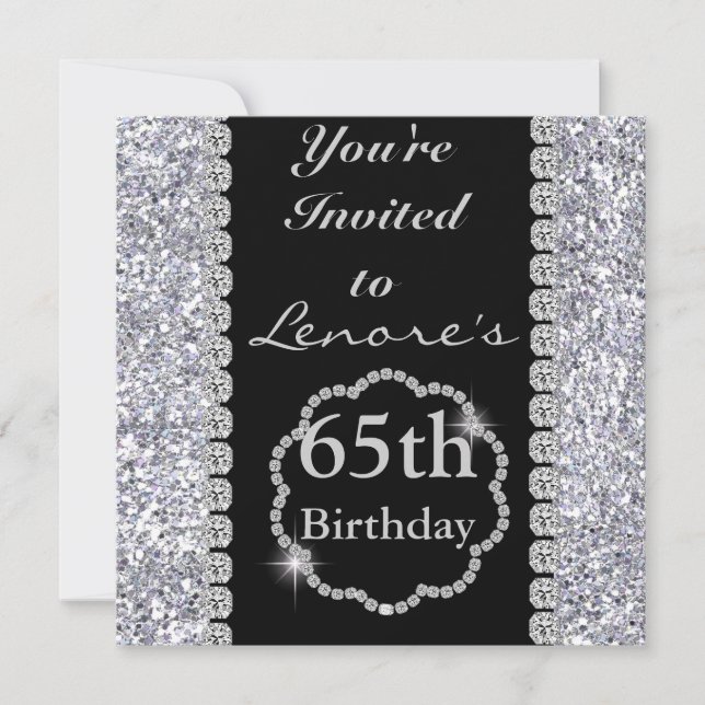 Invitation à la fête du 65e anniversaire (Devant)