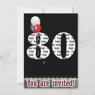 Invitation à la fête du 80e anniversaire