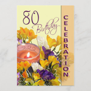 Invitation à la fête du 80e anniversaire