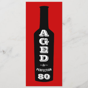 Invitation à la fête du 80e anniversaire Aged to P
