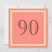 Invitation à la fête du 90e anniversaire - Coral S