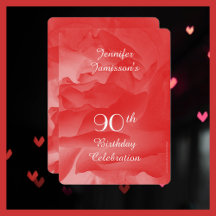 Invitation à la fête du 90e anniversaire, Rose de