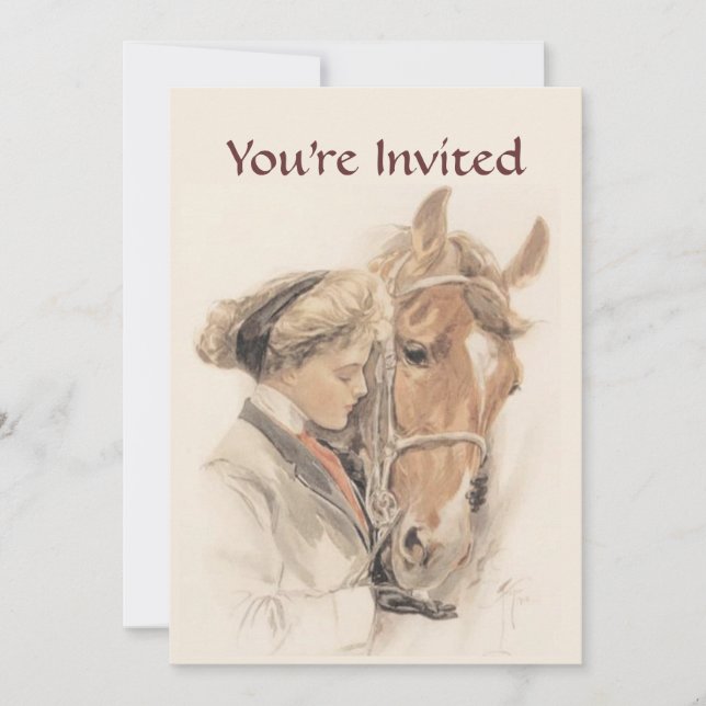 Invitation à la fête du Cheval et de la Dame Vinta (Devant)