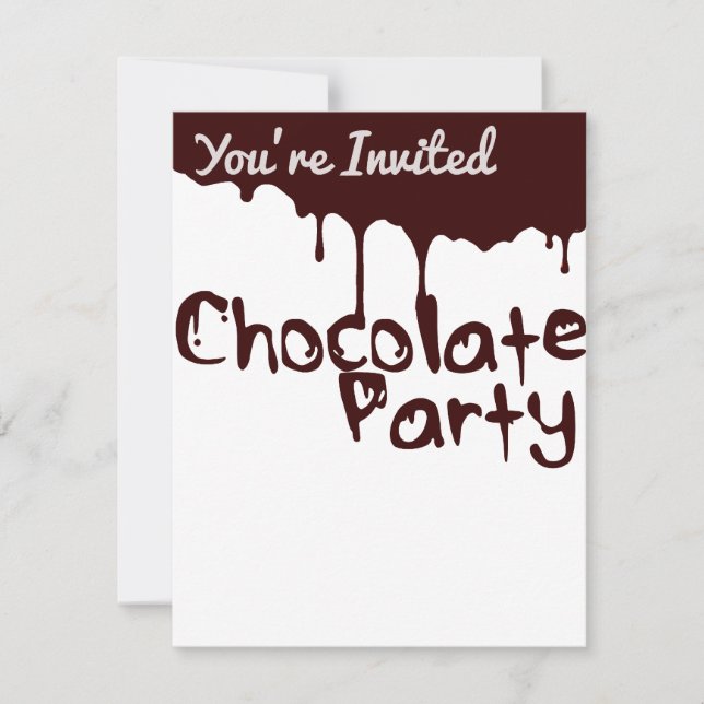 Invitation à la fête du chocolat (Devant)