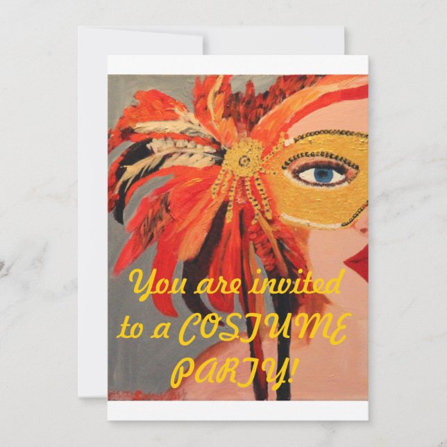 Invitation à la fête du costume (Devant)