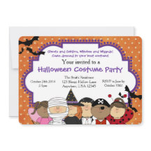 Invitation à la fête du costume d'Halloween