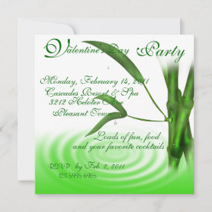 Invitation à la fête du jour de Valentines
