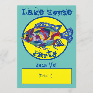 Invitation à la fête du lac House Aquarelle origin