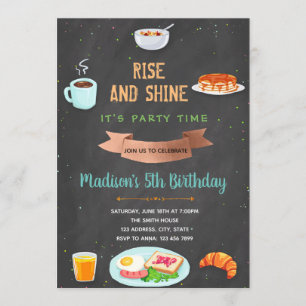 Invitation à la fête du petit-déjeuner