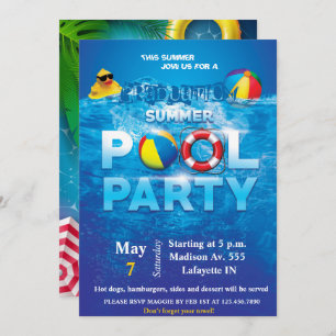Invitation à la fête du pool