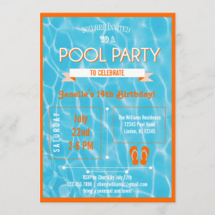 Invitation à la fête du pool
