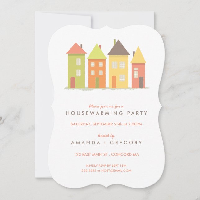 Invitation à la Fête du réchauffement de la maison (Devant)