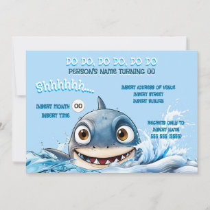 Invitation à la fête du requin souriant Plaisir