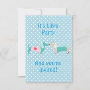 Invitation à la fête du teckel bleu