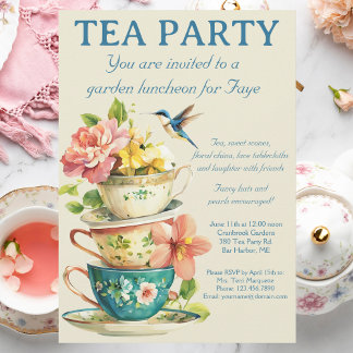 Invitation à la fête du thé
