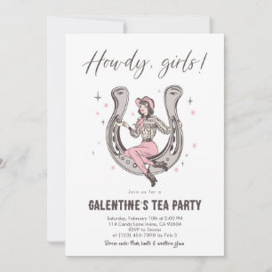 Invitation à la fête du thé de Galentine