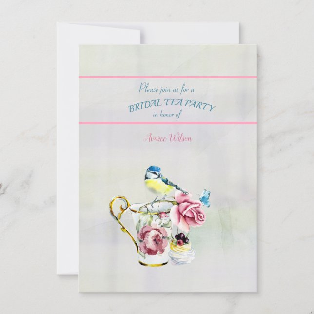 Invitation à la fête du thé de la nuptiale (Devant)