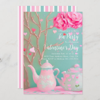 Invitation à la fête du thé de la Saint-Valentin