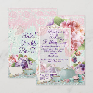 Invitation à la fête du thé du jardin