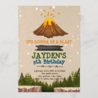Invitation à la fête du volcan de Cute