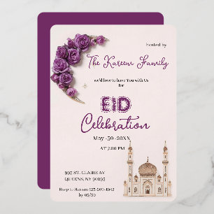 Invitation à la fête élégante de célébration de l'