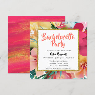 Invitation à la fête florale de la Bachelorette