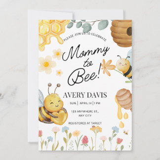 Invitation à la fête prénatale de Bébé Maman