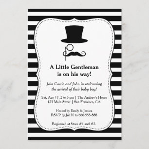 Invitation à la fête prénatale pour un adorable bé