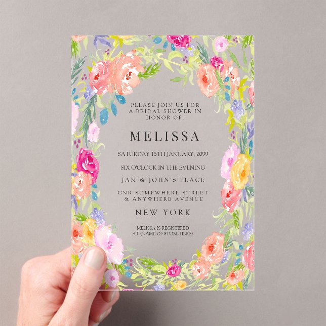Invitation à la fête prénuptiale dans le Jardin Fl (In situ (ordinateur de poche))