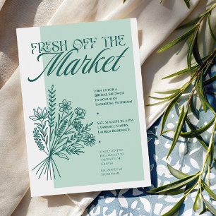 Invitation à la fête prénuptiale “Fresh Off the Ma