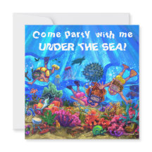 Invitation à la fête sous la mer