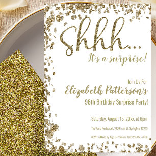 Invitation à la fête surprise des 98 ans de Gold