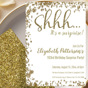 Invitation à la fête surprise pour les 103 ans en 