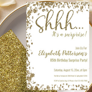 Invitation à la fête surprise pour les 85 ans de G