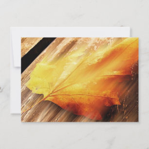 Invitation à la feuille tombante