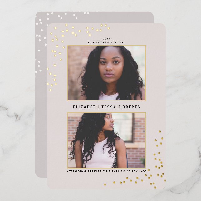 Invitation à la fin de l'épreuve double pointillé (Recto/Verso)