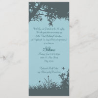 Invitation à la finition de l'arbre bleu
