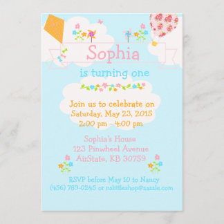 Invitation à la Fleur de cerf-volant