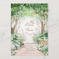 Invitation à la foire forestière de forêt enchanté