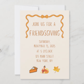 Invitation à la Friendsgiving