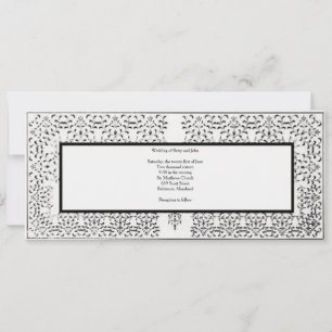 Invitation à la frontière Mariage