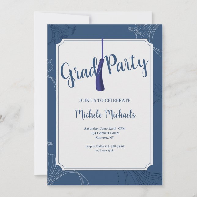 Invitation à la graduation du cadre botanique (Devant)