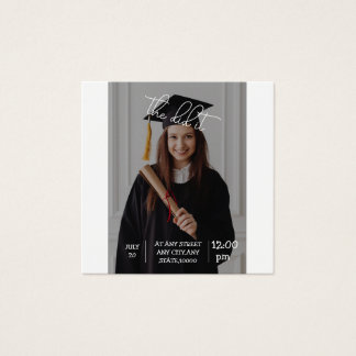 Invitation à la graduation élégante — "le fait!
